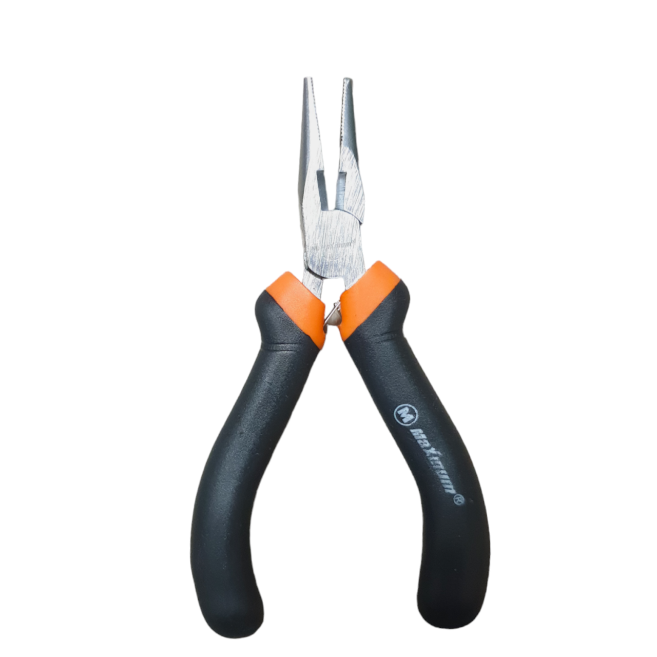 длинногубцы мини 115 мм, crv, резиновые рукоятки, черные, "maximum" mx 14336 оптом