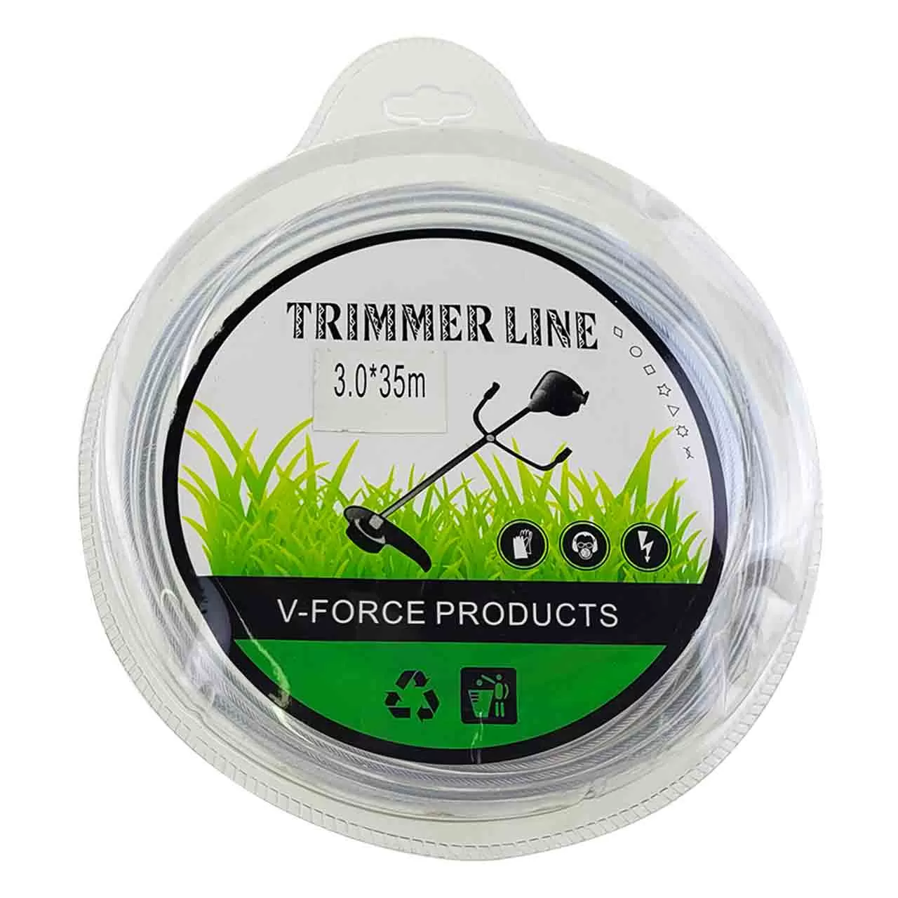 Леска для триммера 4 ммx35м с металлическим сердечником